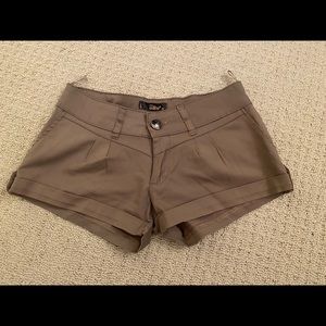Brown shorts very short!!